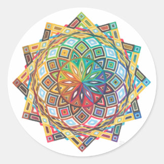 Rond Intricate Geometric Mandala Sticker