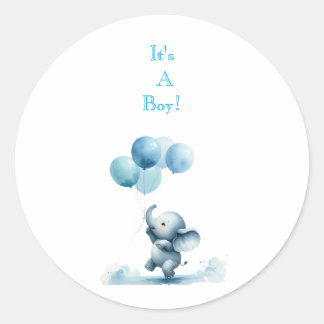 Rond It's A Boy! Sticker