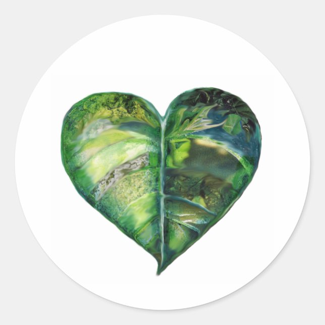 Rond J'adore Sticker Vert (Devant)