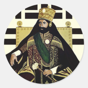 Rond Jah Rastafari Haile Selassie Rasta Roots Sticker