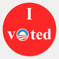 J'ai voté pour Obama sticker