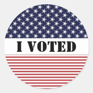 Rond J'Ai Voté Un Sticker Électoral