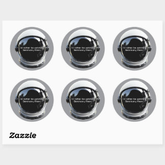 Rond Je Préférerais Regarder Le Sticker Lune De Sanctua