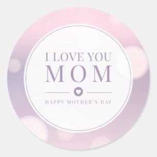 Rond Je t'aime Fête des mères de maman   Sticker