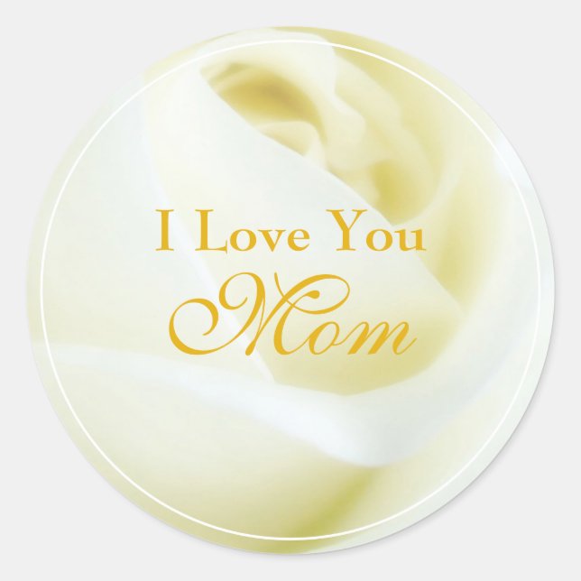 Rond Je t'aime Maman Sticker (Devant)