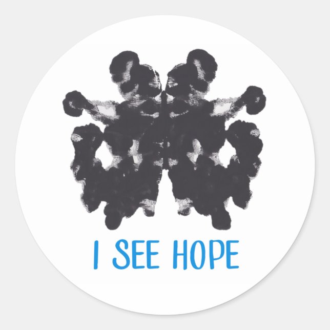 Rond Je Vois Sticker Hope (Devant)