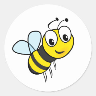 Rond Joli Sticker Enveloppe de chevalet d'abeille