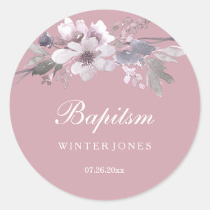 Rond Joli Sticker Floral Rose Dusty