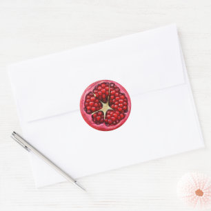 Rond Joli Sticker photo grenade rouge
