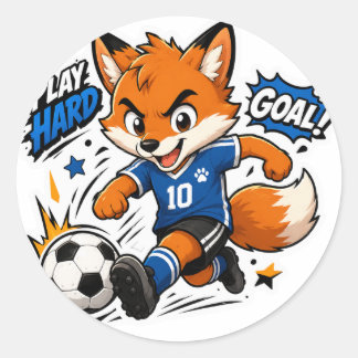 ROND JOUEZ DUR OBJECTIF FOOTBALL STICKER