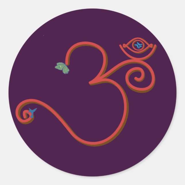 Rond Joy Om Sticker (Devant)