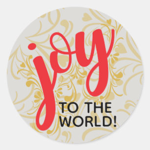 Rond Joy To the World Sticker