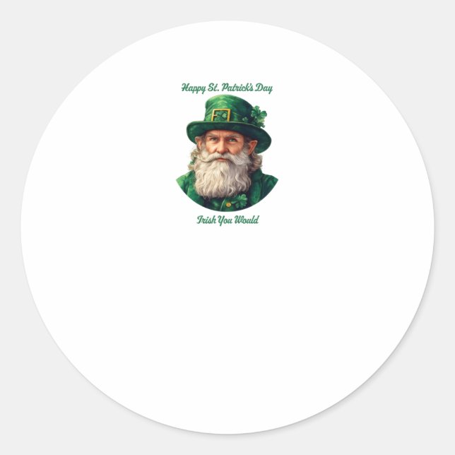 Rond Joyeuse Saint Patrick...irish Vous Sticker (Devant)