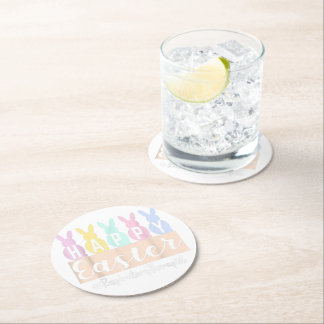 Rond Joyeux Dessous de verre en pierre de Pâques| Desso