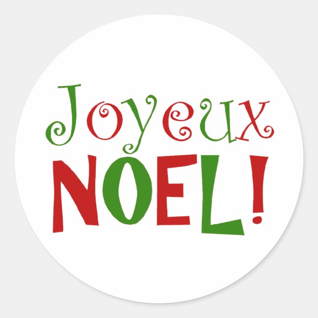 Rond joyeux Noel Sticker (Devant)