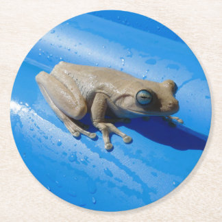 Rond La grenouille de lait sur un Dessous de verre de b