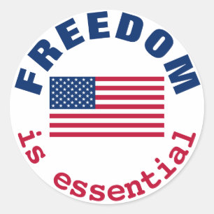 Rond La liberté est essentielle Sticker