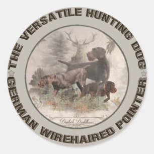 Rond L'aimant de voiture Sticker pour chien de chasse p