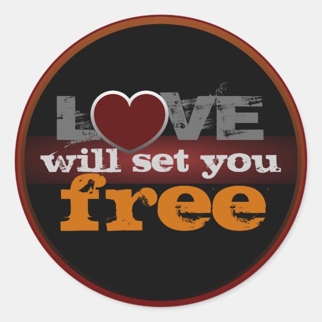 Rond L'Amour Vous Donnera Sticker Gratuit (Devant)
