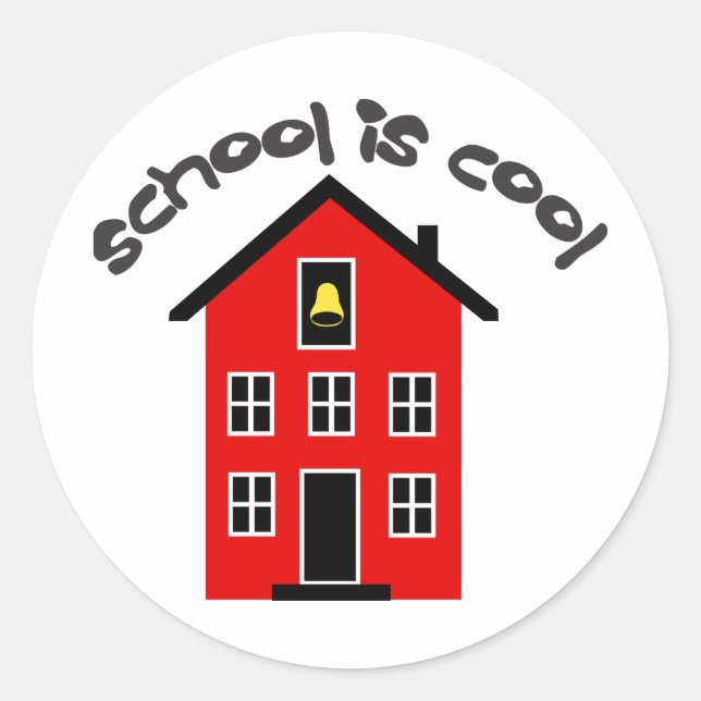Rond L'école est Sticker Cool (Devant)
