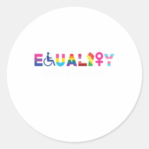 Rond L'égalité fait mal à Sticker