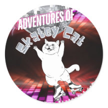 Les aventures du Sticker Skatey Cat