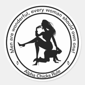Rond Les hommes sont un magnifique Sticker