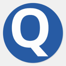 LETTRE Alphabet Sticker "Q"