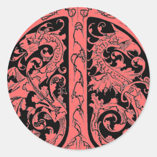 Rond Lettre T avec Sticker Dragons