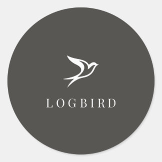 Rond LOGBIRD — Sticker