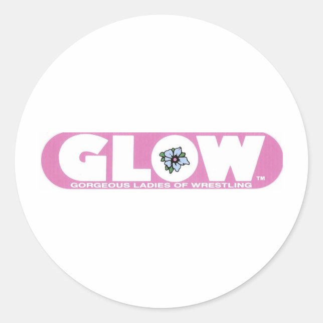 Rond Logo rose GLOW Sticker (Devant)