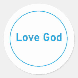 Rond Love God Sticker