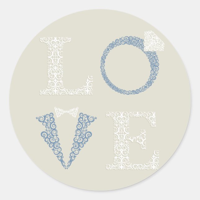 Rond LOVE — Sticker (Devant)