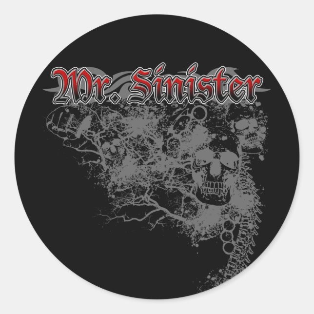 Rond M. Sinister Sticker (Devant)