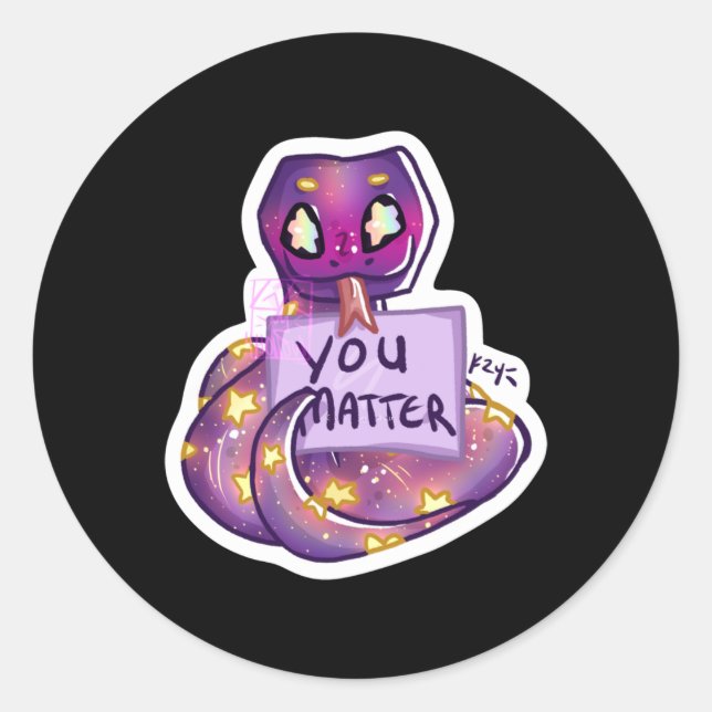 Rond M. Snek Dit Que Vous Sticker (Devant)