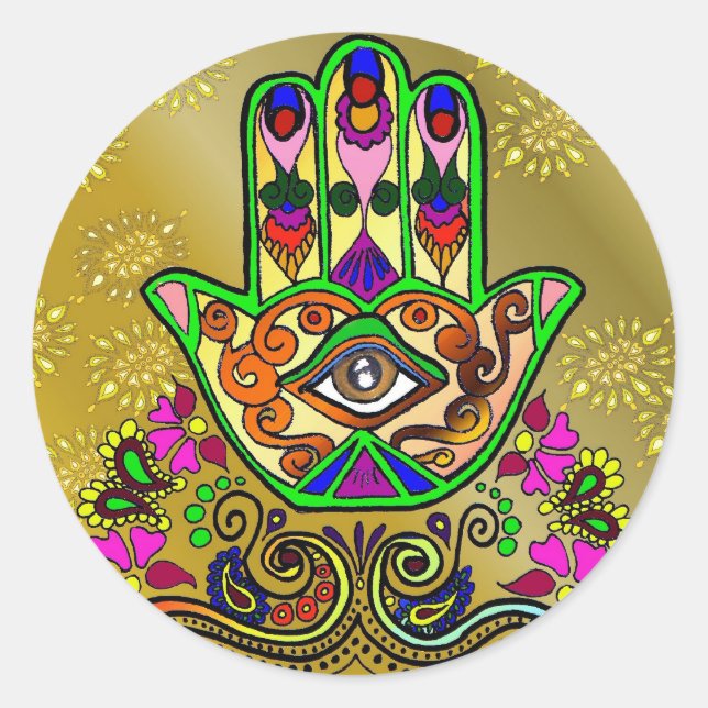 Rond Main d'or de Fatima, Sticker (Devant)