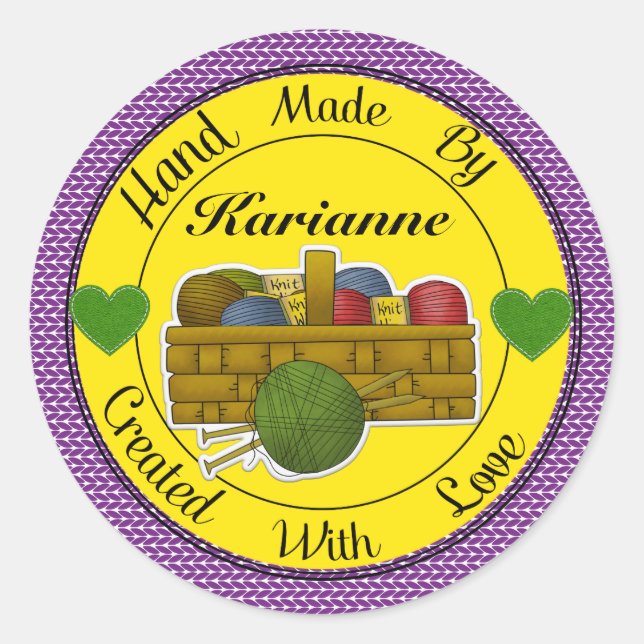 Rond Main tricot Fabriquée Par Sticker - SRF (Devant)