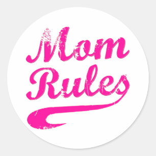 Rond Maman règle drôle Sticker à dire