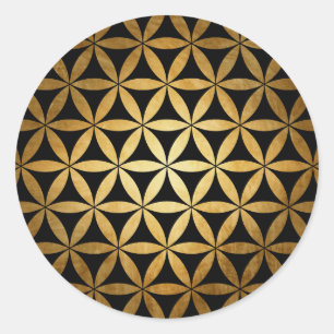 Rond Mandala Golden sticker