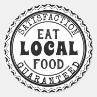 Mangez Des Aliments Locaux, Sticker Satisfaction G