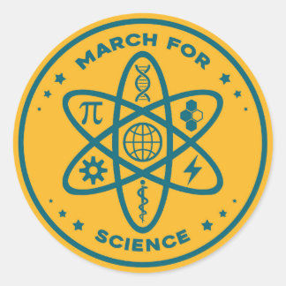 Rond Marche Officielle Pour Sticker Scientifique