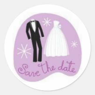 Rond Mariage Enregistrer la date Sticker 3