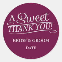 MARIAGE FAVORISER STICKER Merci sucré.