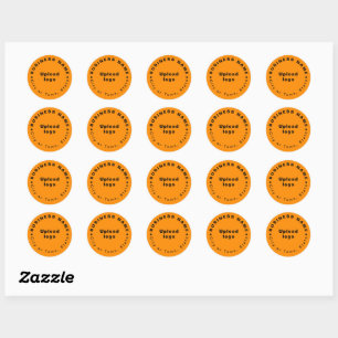 Rond Marque d'affaires en forme ronde sur Sticker coule
