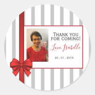 Rond Merci audacieux POUR VENIR ! Sticker d'anniversair