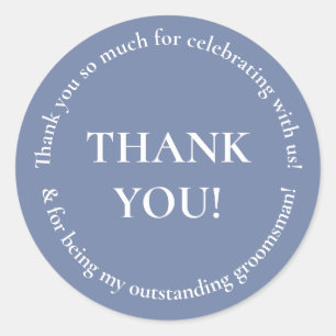Rond Merci de mariage Favor Sticker de mariage