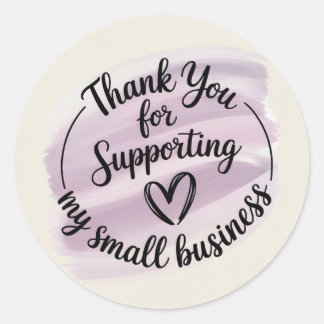 Rond Merci pour soutenir mon Sticker pour petites entre