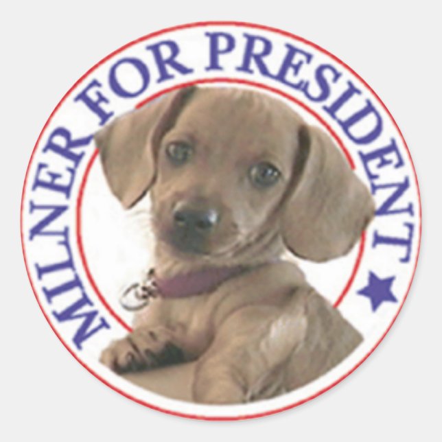 Rond Milner pour le président Sticker (Devant)