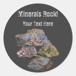 Rond Minerals Rock Collectionneurs Drôle Sticker
