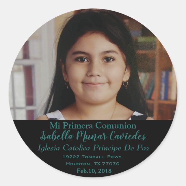 Rond Mon 1er Sticker Communion (Devant)